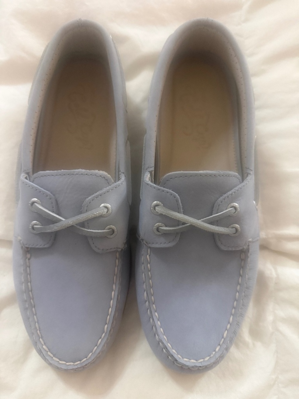 Sperry Gold Cup Authentic Original 2-Eye Boat Shoe Nubuck Blue Size 9 M Mens STS